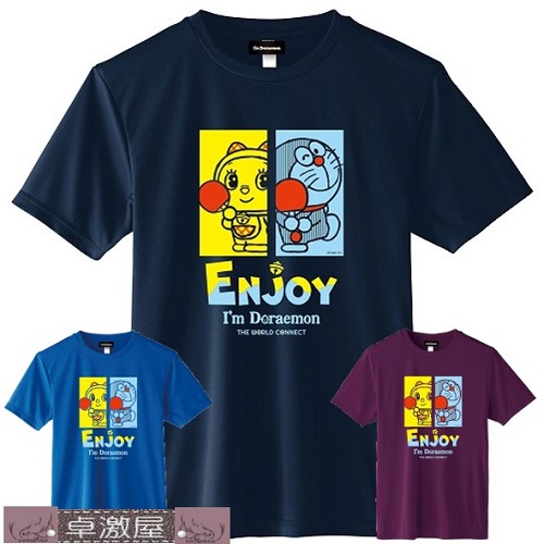  超Cute♪I'm DORAEMON 卓球 Tシャツ F 
